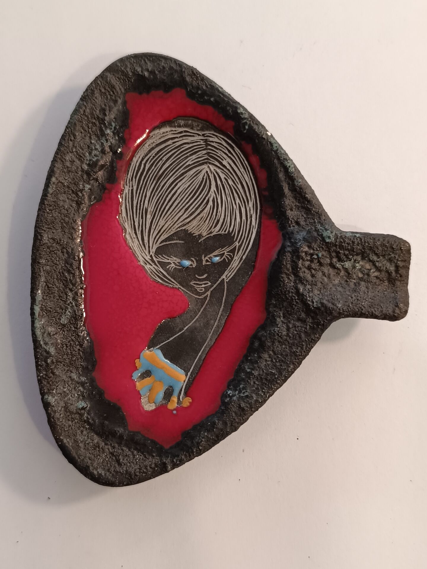Ceramic ashtray Italy 1960