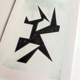 Modern geometric painting