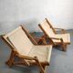 Pair of armchairs sun loungers Kon-Tiki Ikea 1970 Gillis Lundgren