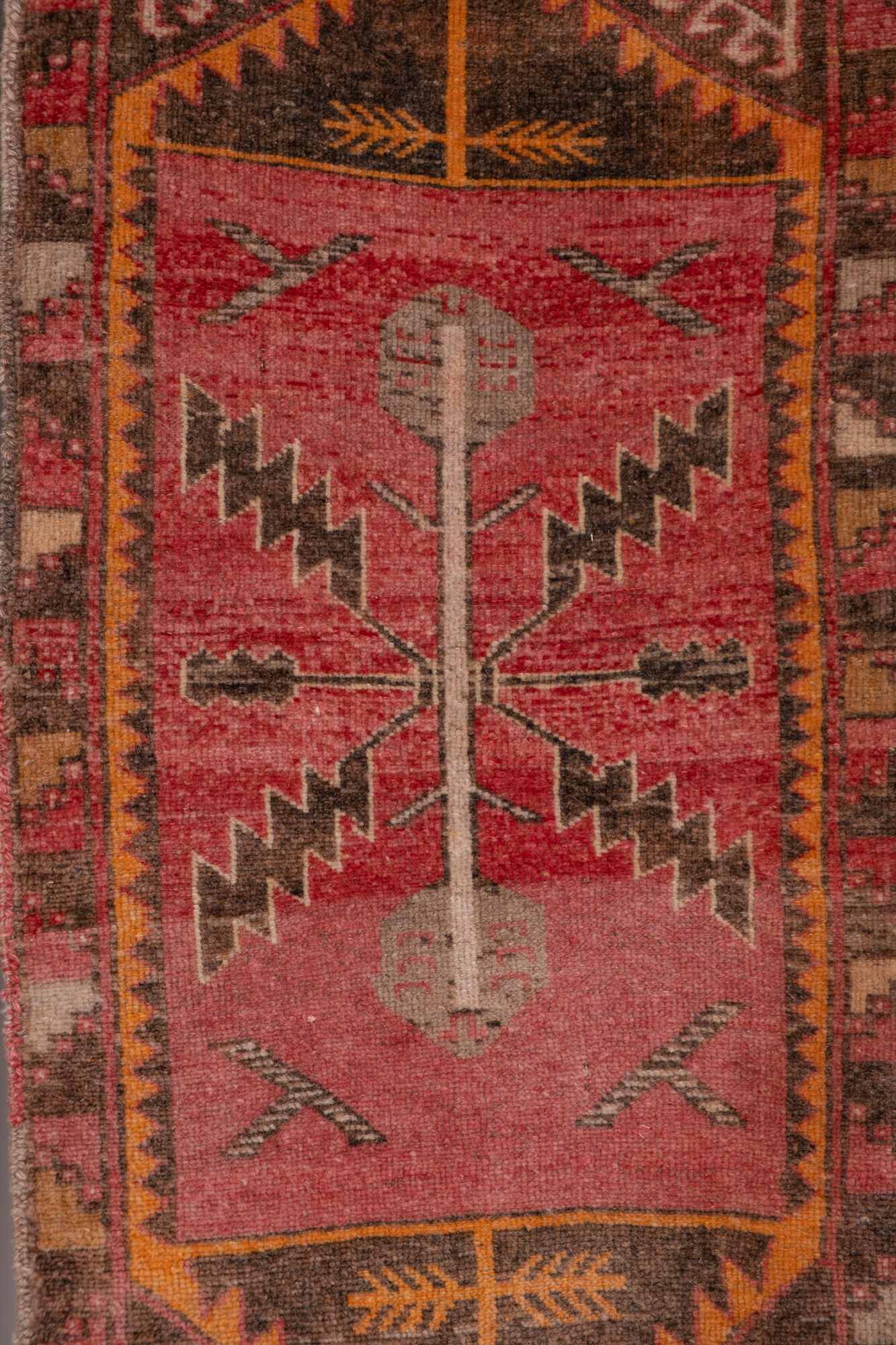 Set of 2 piece hand knotted oriental turkish area rugs 48 x 108 - 50 x 110 cm