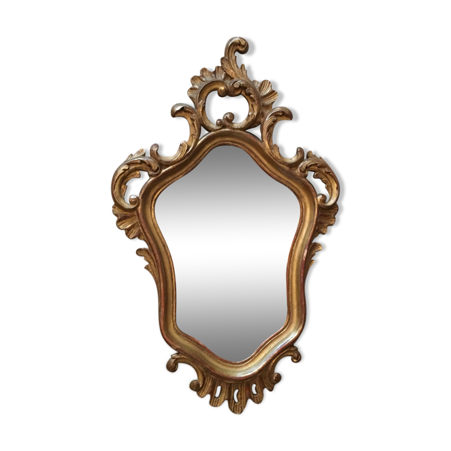 Miroir en bois doré - 38x60cm