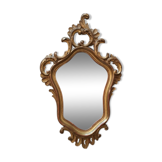 Miroir en bois doré - 38x60cm