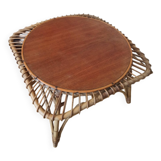 Rattan coffee table