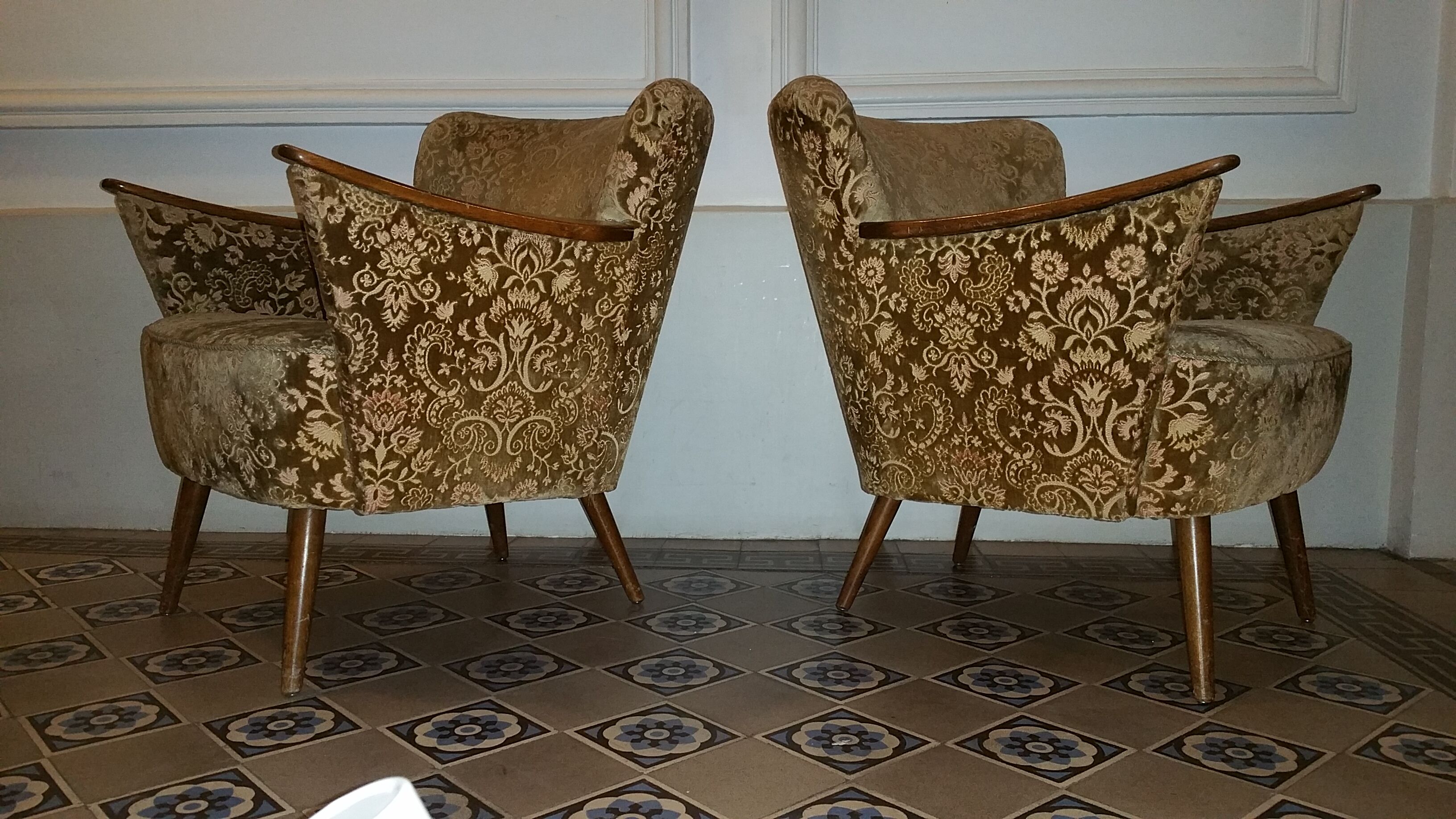 Pair of chairs 50s 60s