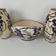 Poët-Laval Trio “Wisteria” – 2 vases no. 721 & boat planter no. 729