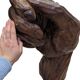 Grande main sculptée - Jean Paul Baurens - Sculpture en bois