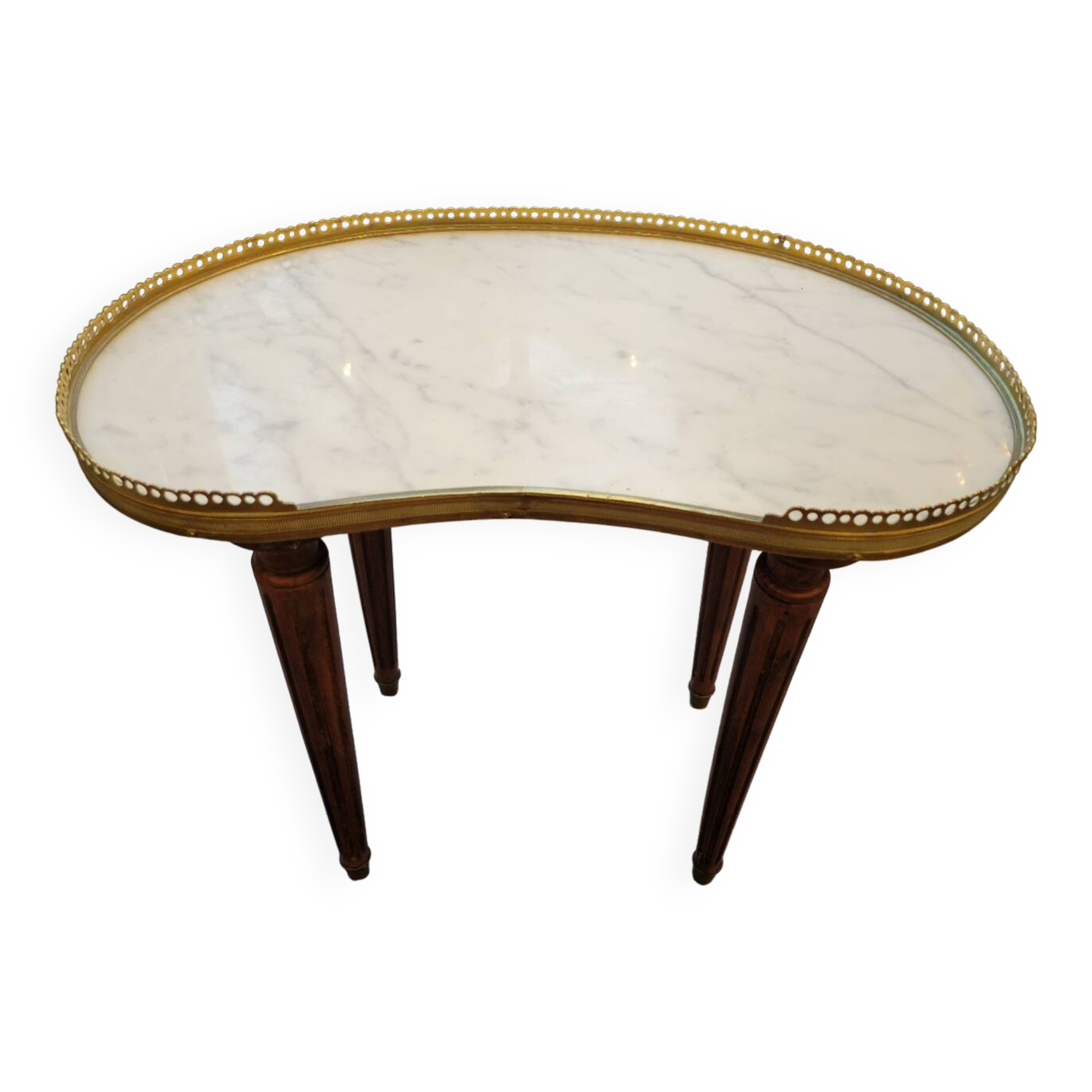 Carrara marble kidney table