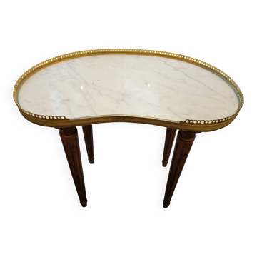Table rognon en marbre de Carrare