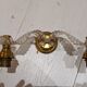 Vintage brass wall light