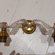 Vintage brass wall light