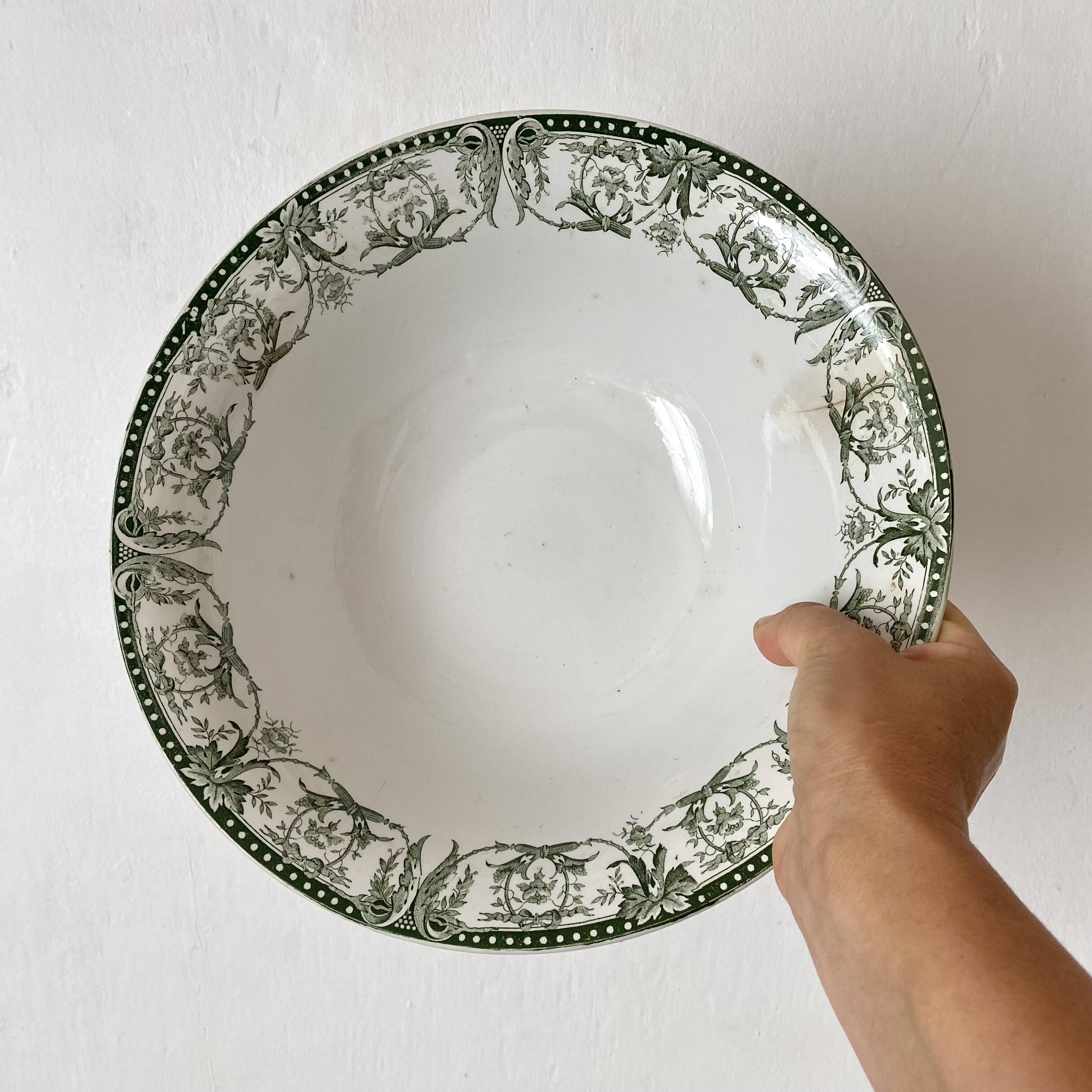 St Amand Hamage ironstone salad bowl, La ruche model