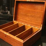 Solid mahogany box like cigar cellar
