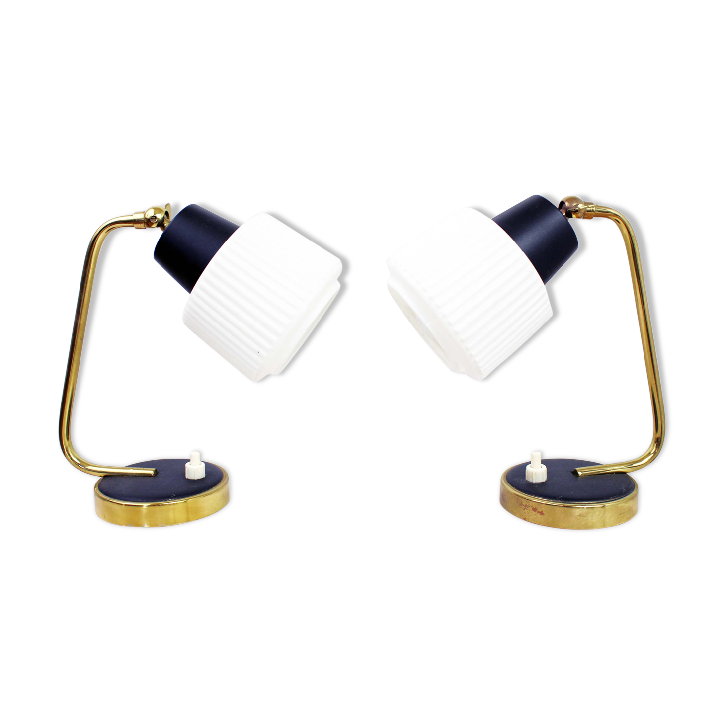 Pair of vintage table or bedside lamp