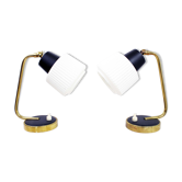Pair of vintage table or bedside lamp