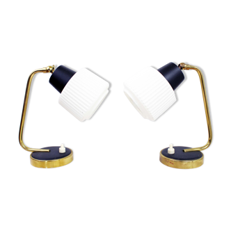 Pair of vintage table or bedside lamp