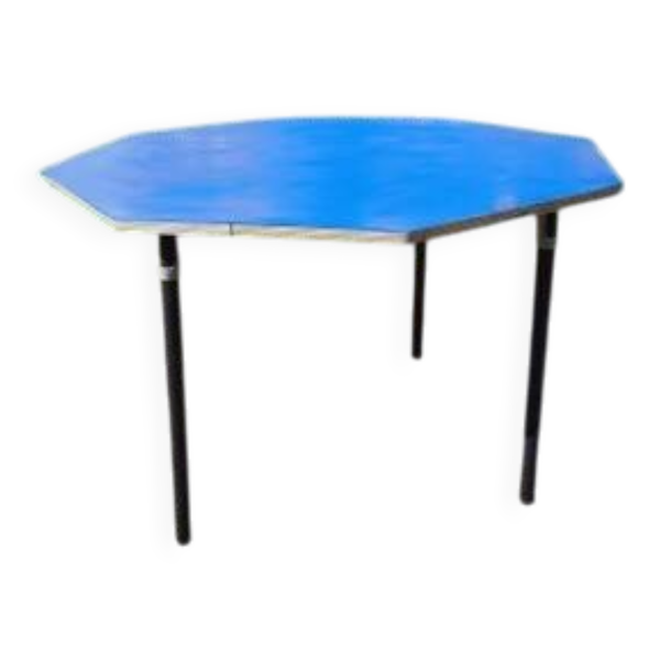 Table de collectivité octogonale vintage