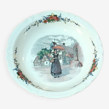 Sarreguemines hollow dish