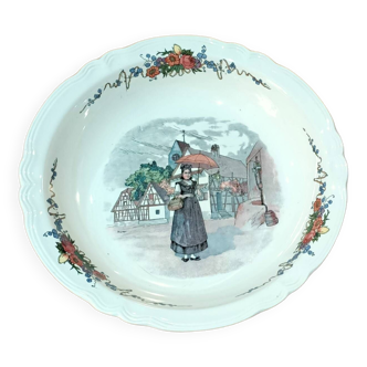 Sarreguemines hollow dish