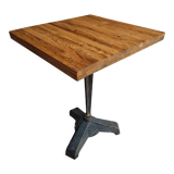 Old bistro table garden table cast iron with oak