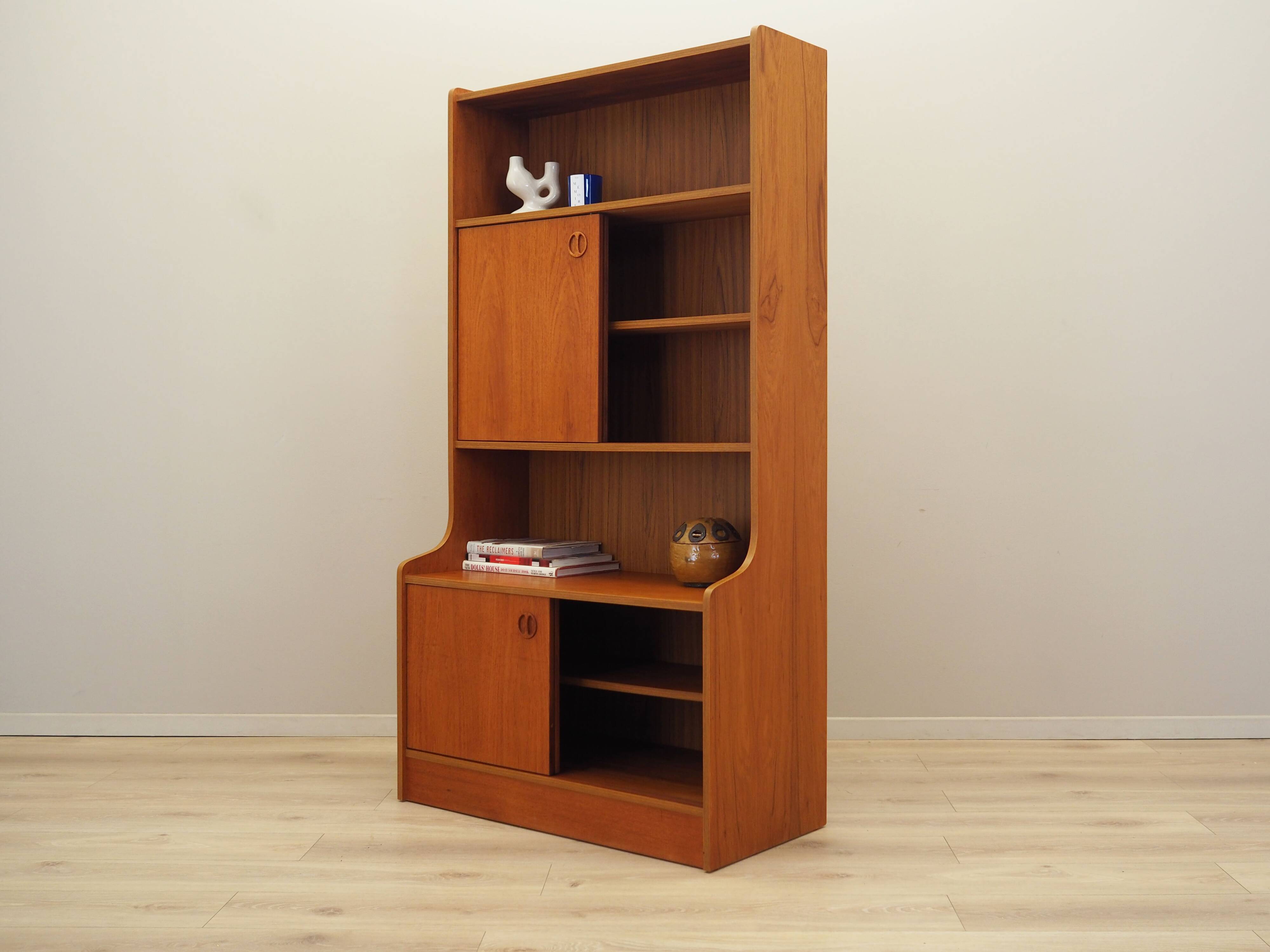 Teak bookcase, Danish design, 1960s, production: Denmark