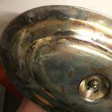 Silver metal steel gravy boat