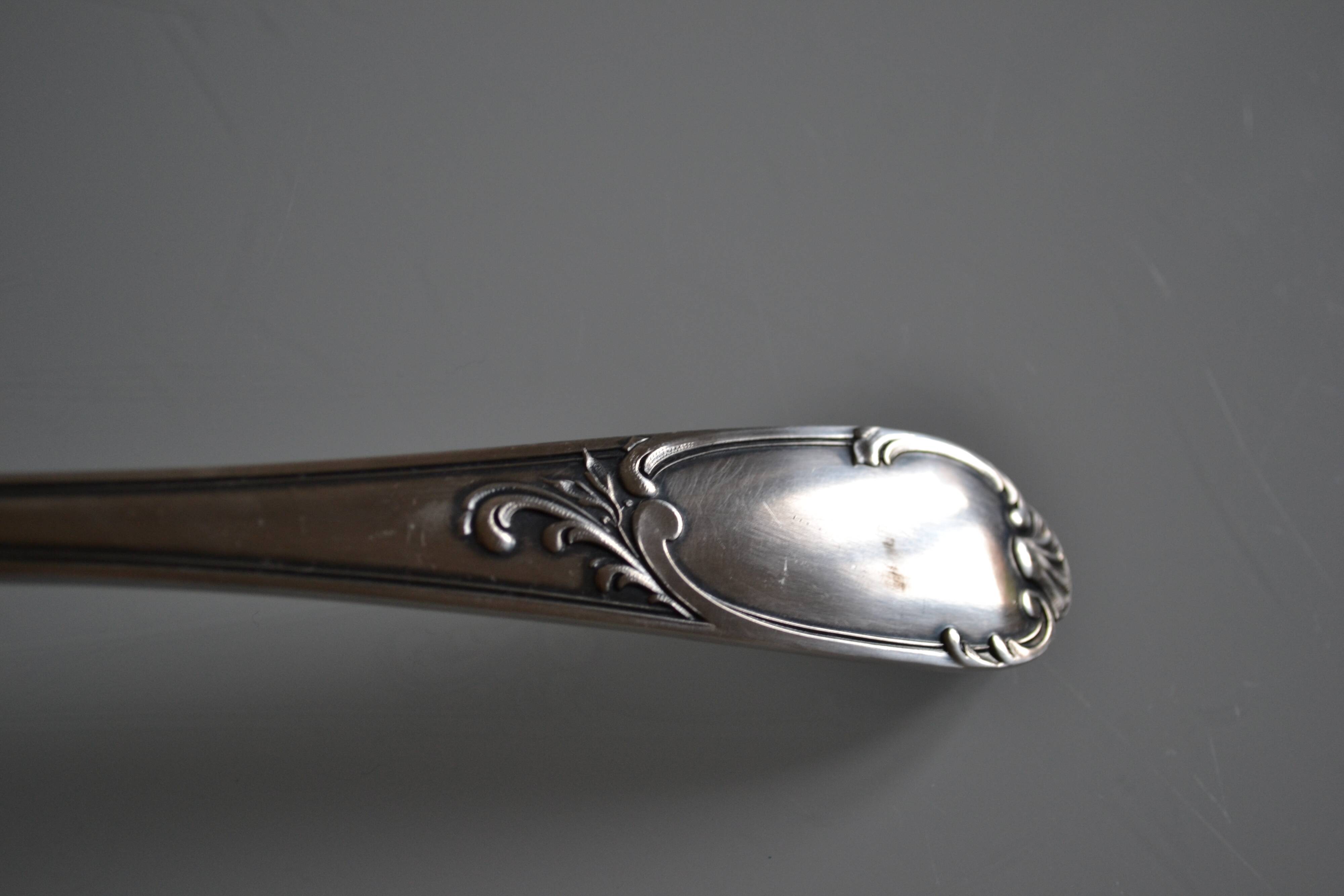 Silver metal ladle goldsmith frionnet francois