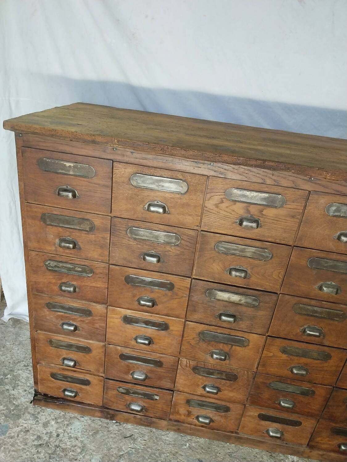 Wooden trade furniture with 36 drawers
