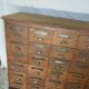 Wooden trade furniture with 36 drawers