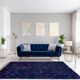 Modern Moroccan carpet dark blue