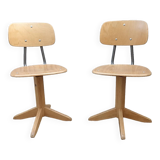 Chaises bureau style Bauhaus