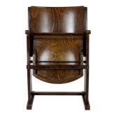 Chaise de cinéma, théâtre en bois TON (Thonet), années 1940