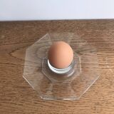 Coquetier vintage en verre luminarc modèle Octime