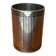 Art Deco metal vase from Étéain, France