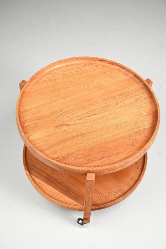 Vintage Oak Serving Trolley