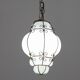Venetian Lantern in Murano Reticello Glass, 1950s