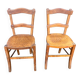 Vintage Bistro Wood Chairs Stamped Luterma
