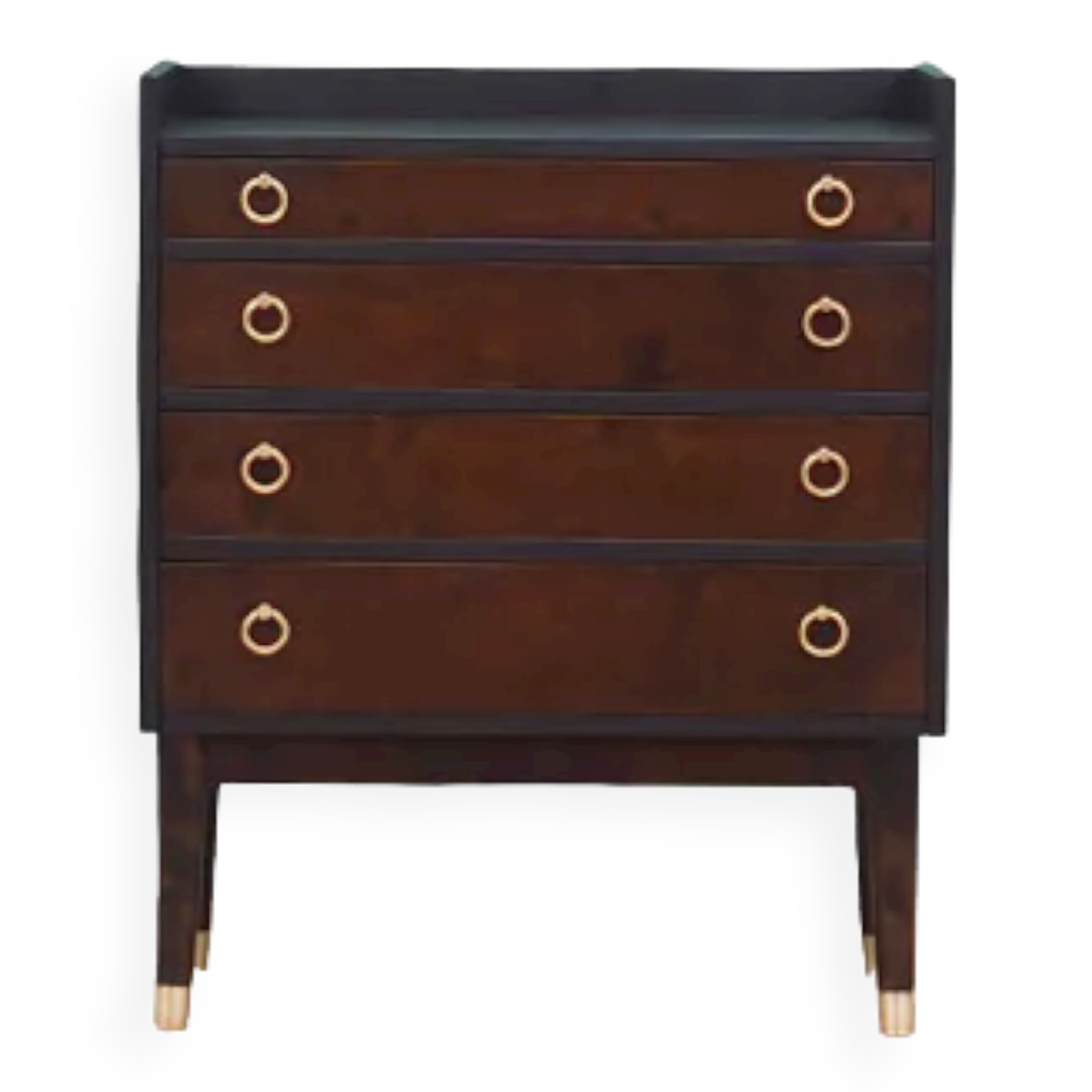 Walnut chest of drawers, Danish design, 1970s, made in Denmark