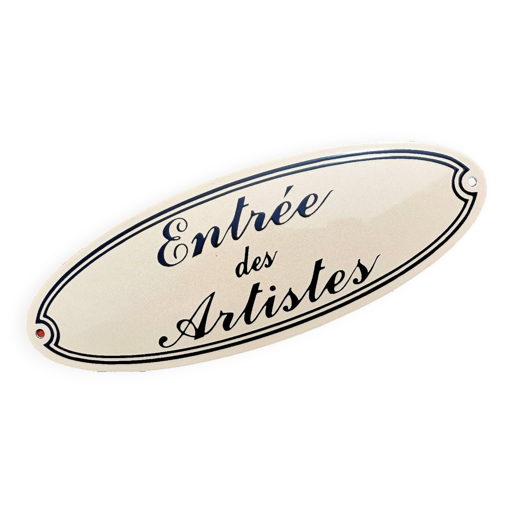 Enameled plaque - Artists Entrance 👩‍🎨💋