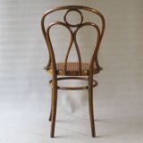 Chaise Bistrot cannée type Engelstuhl par Hofmann Autriche