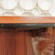 Narrow glass shelf from the 1960s