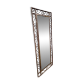 Antique mirror, large dimensions, solid wrought iron, mirror in very good condition.