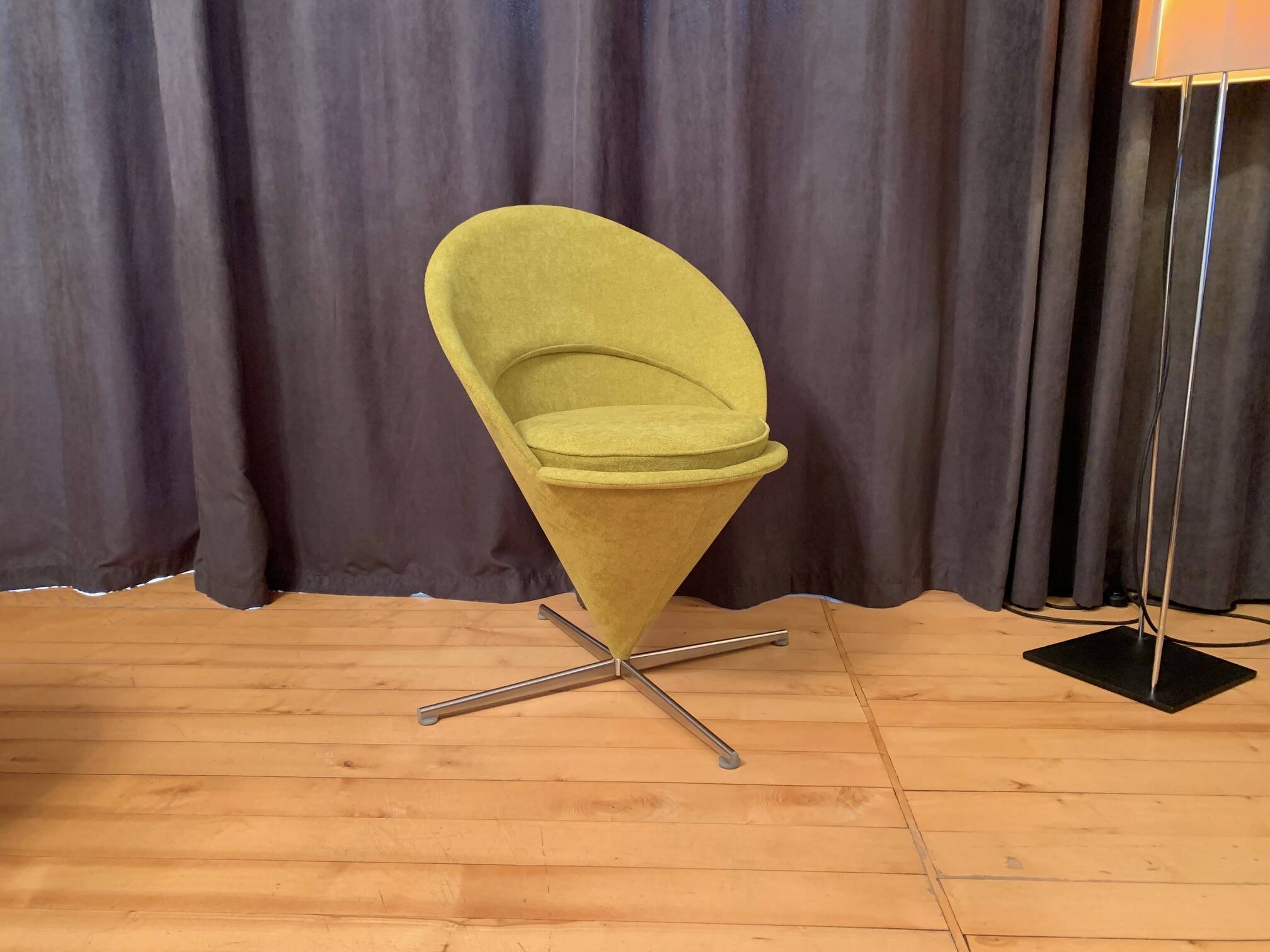 Cone chair, model K1, designed by Verner Panton, Plus-Linje, Denmark, 1950s