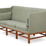 Vintage Wooden Danish Mid Century Three Seater Sofa, 1960s