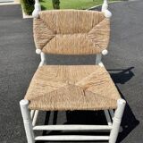 Vintage armchair 1950 wood mulched heater