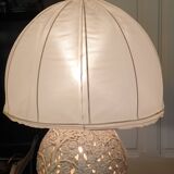Openwork ceramic lamp