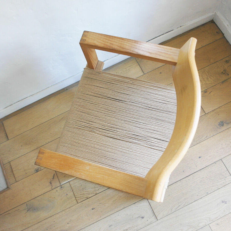 Fauteuil bois et corde