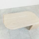 Vintage travertine coffee table, 1970s