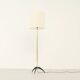 Brass and lacquered metal floor lamp, Spain, 1950s