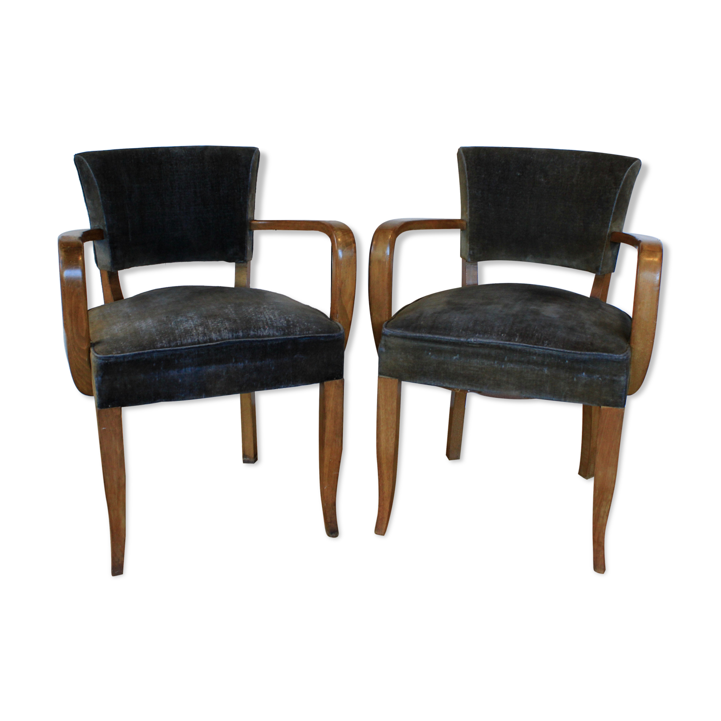 Paire de fauteuils bridges