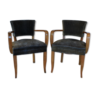 Pair of bridge chairs